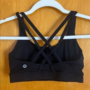 lululemon athletica Black Cross-Back Sports Bra